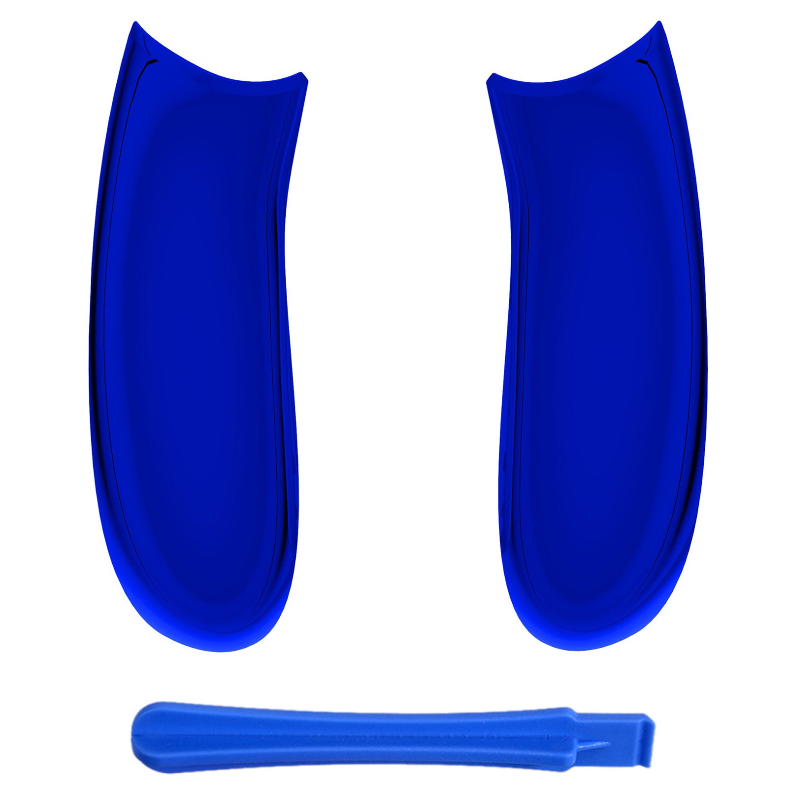 eXtremeRate Chrome Blue Back Panels for Xbox Series X/S Controller - Non-Slip Side Rails & Ergonomic Grip | Replacement Parts for Xbox Core Controller (Controller Not Included) | Perfect for Gaming, Streaming & Esports Tournaments