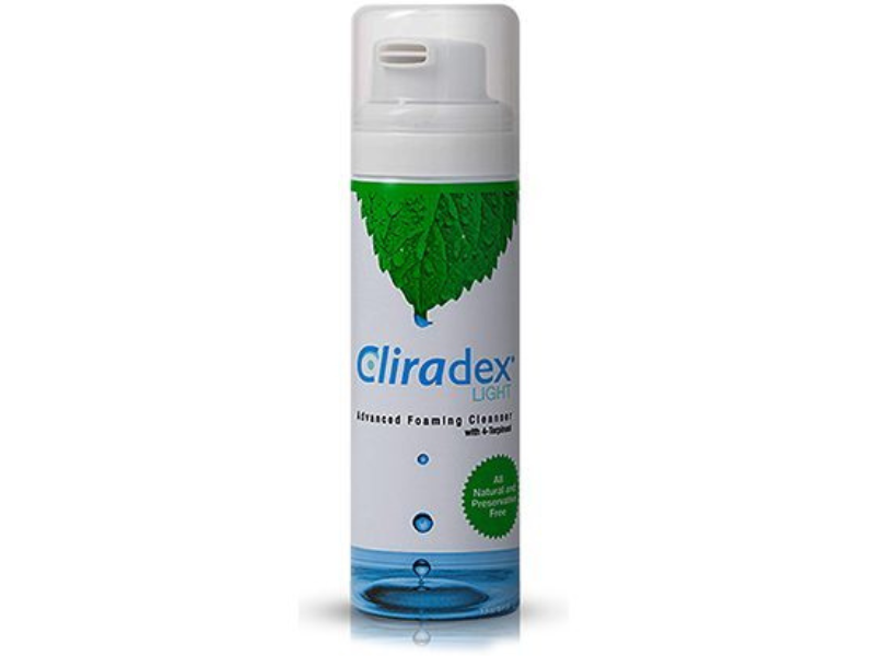 Cliradex Light Advanced Foaming Eyelid Cleanser (1.5 oz) - Gentle Formula for Blepharitis, Dry Eyes & Eyelid Hygiene - Perfect for Daily Eye Care & Makeup Removal