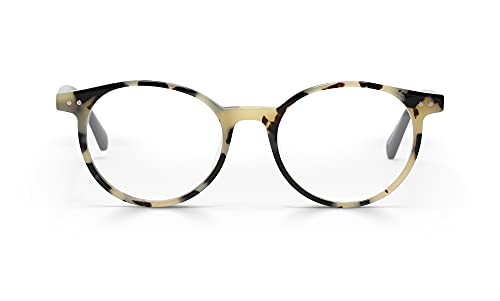 Black & White Tortoise Front With Black Temples