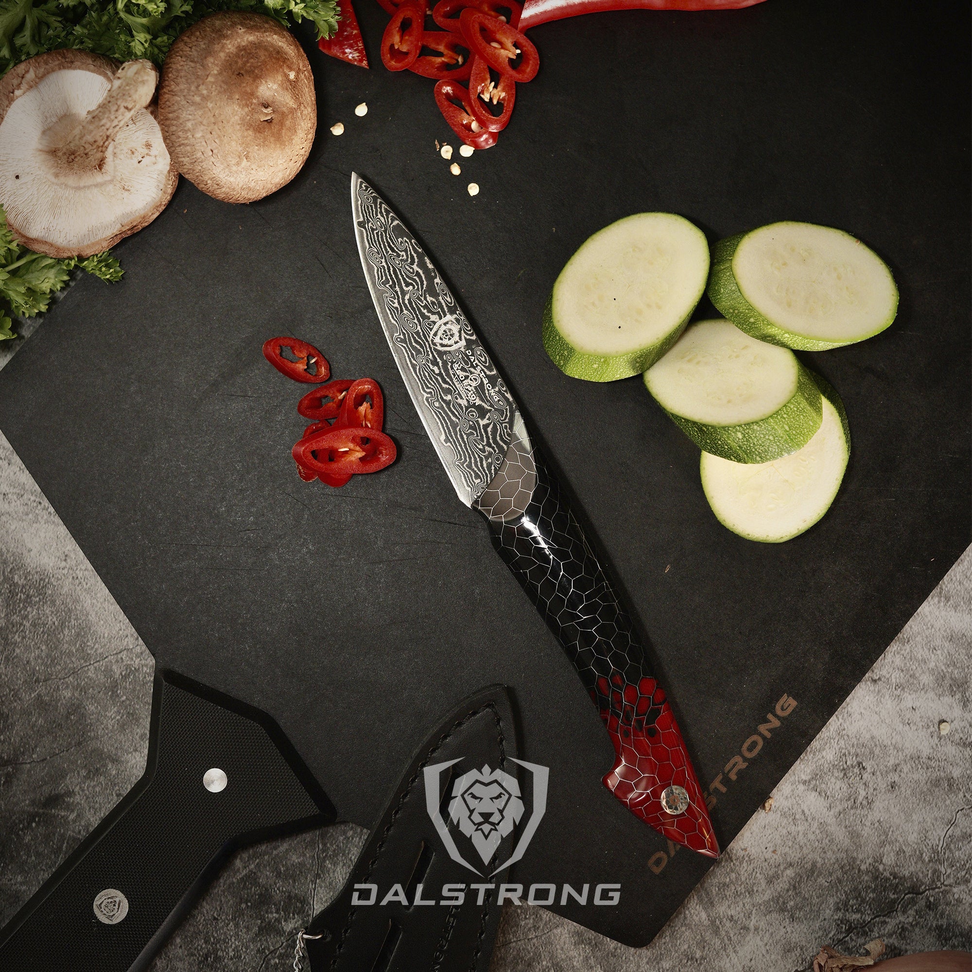 Premium Dalstrong Scorpion Series 4-inch Paring Knife - Ultra Sharp Kitchen Knife for Precision Slicing, Peeling & Garnishing - Perfect for Fruits, Vegetables & Detailed Culinary Work