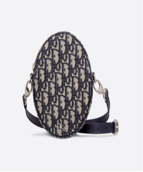 Dior Oblique Jacquard Canvas Baby Ball Bag in Blue - Stylish and Luxurious Diaper Bag for Moms on the Go