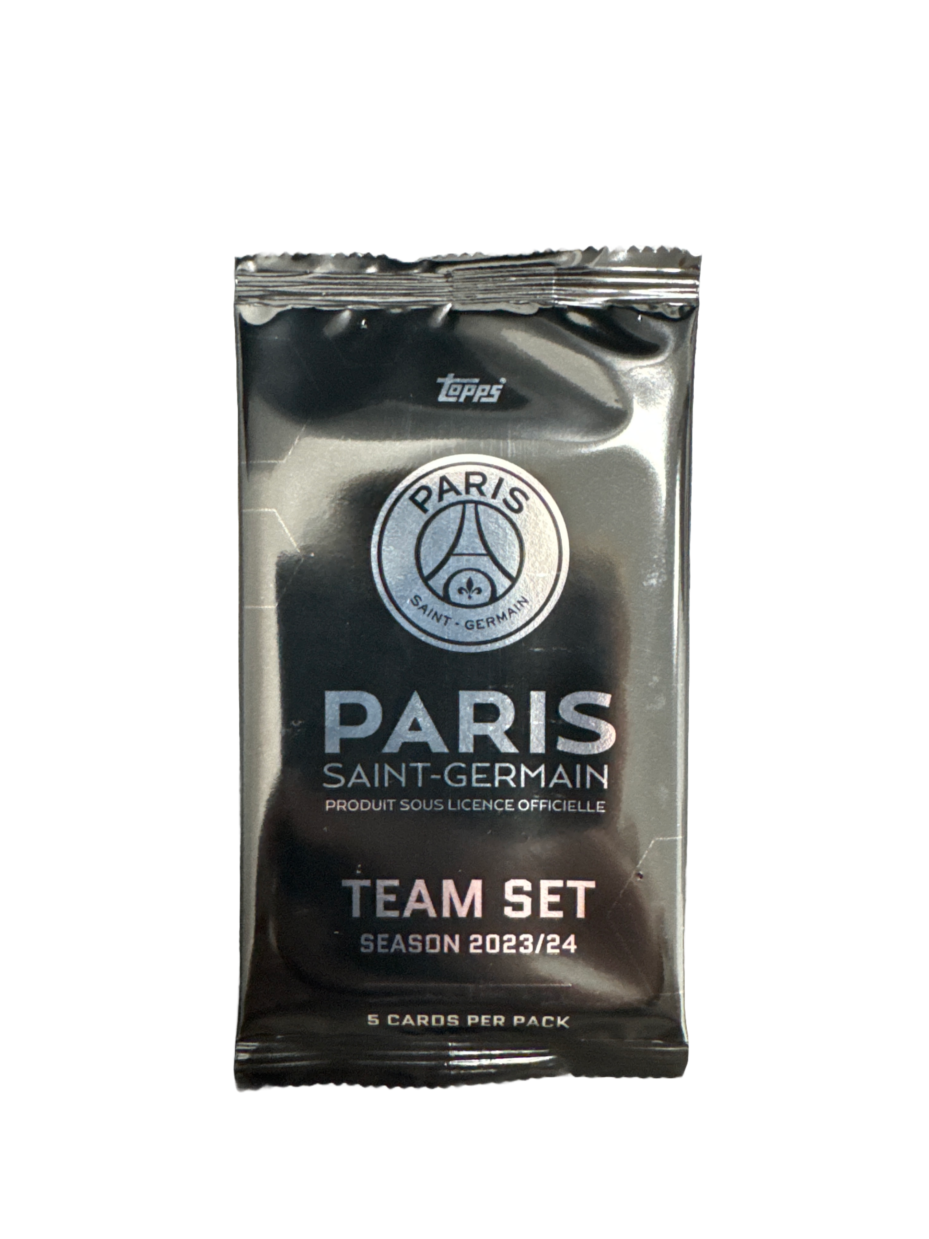 Topps Paris Saint Germain 23/24 Team Set Single Pack - Official Soccer Trading Cards for Collectors & Fans - Perfect for Gifts, Display & Trading