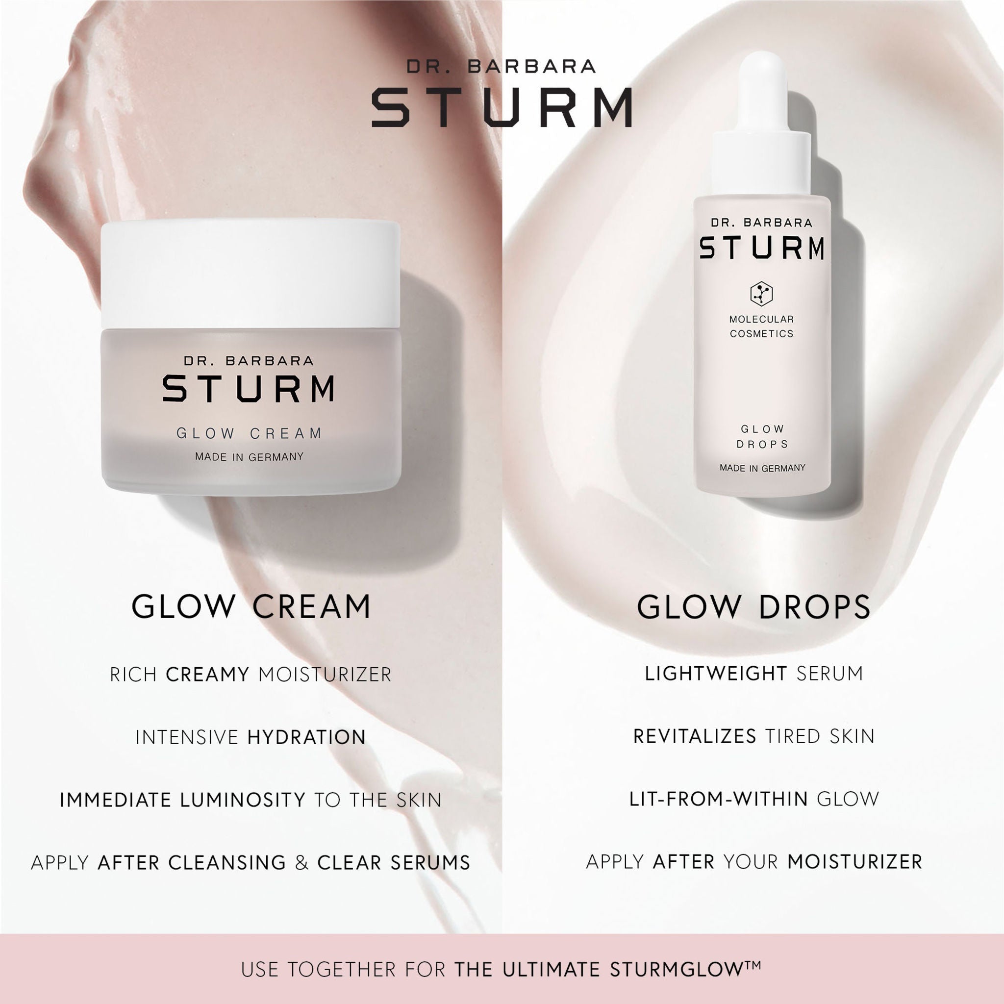 Dr. Barbara Sturm Glow Cream - Hydrating & Brightening Face Moisturizer for Radiant Skin | Day & Night Use for All Skin Types
