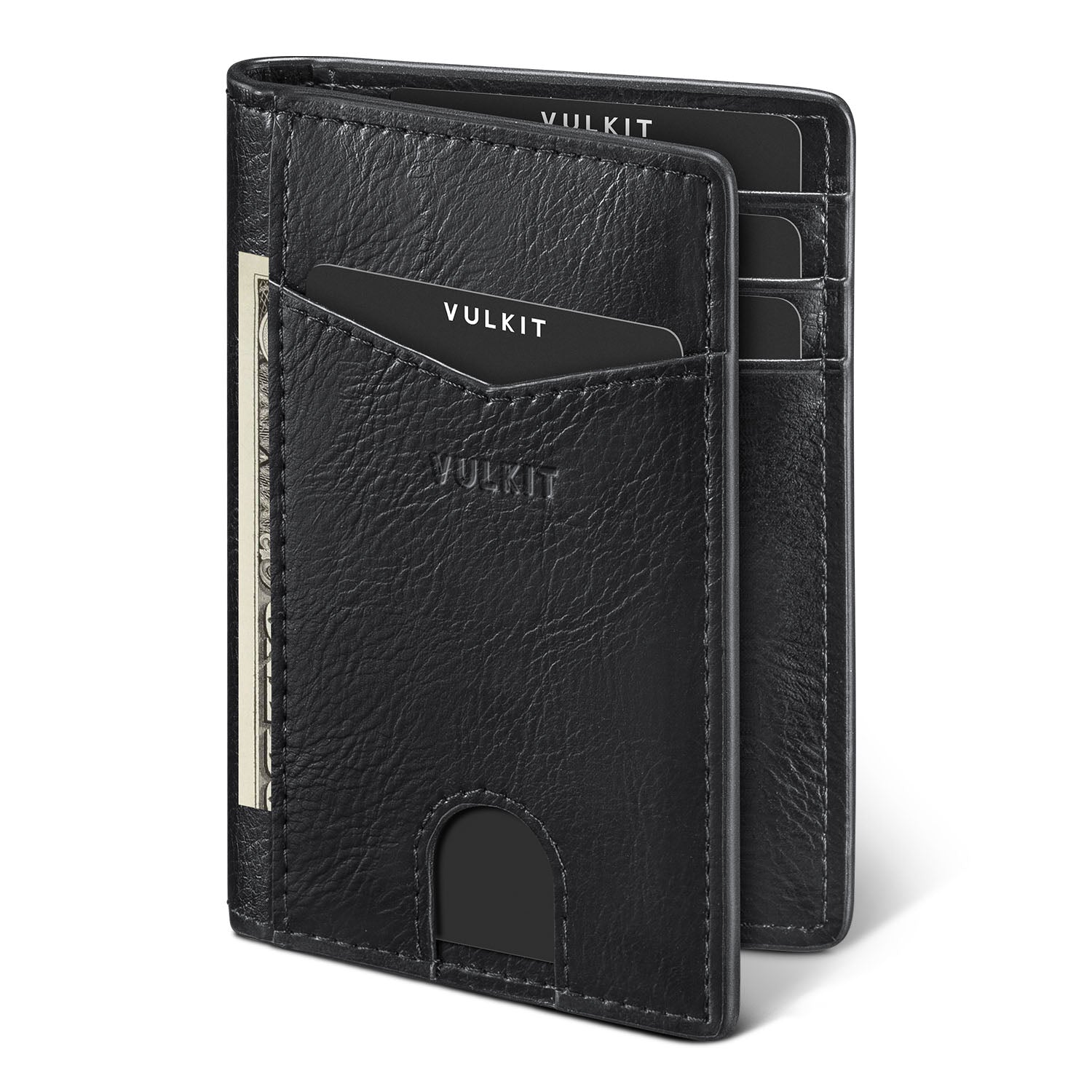 VW100 Slim Bi-Fold Wallet with 2 Exterior Slots for Cash & Cards – Perfect for Everyday Use and Travel