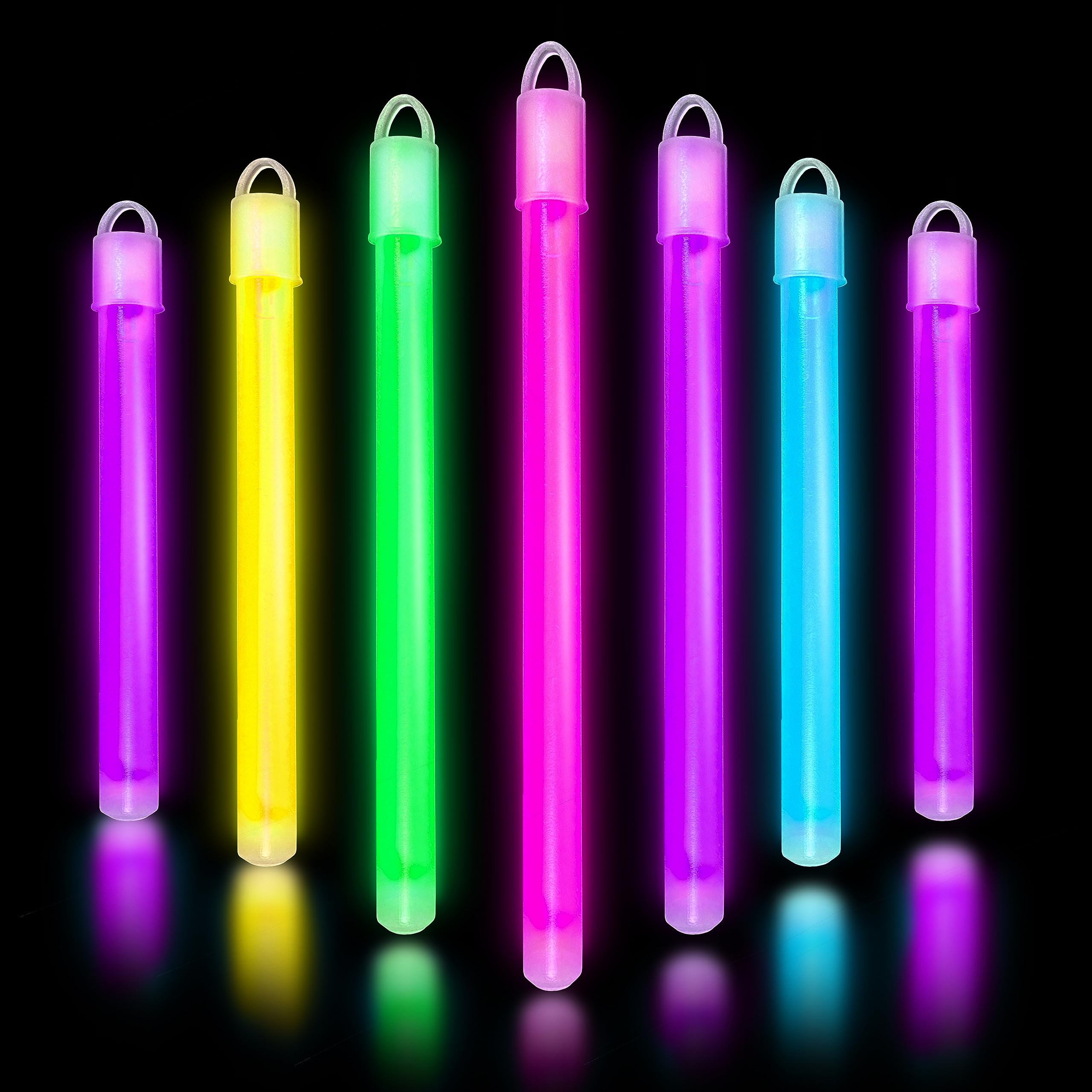 Glow Sticks Bulk 50 Pack - 6