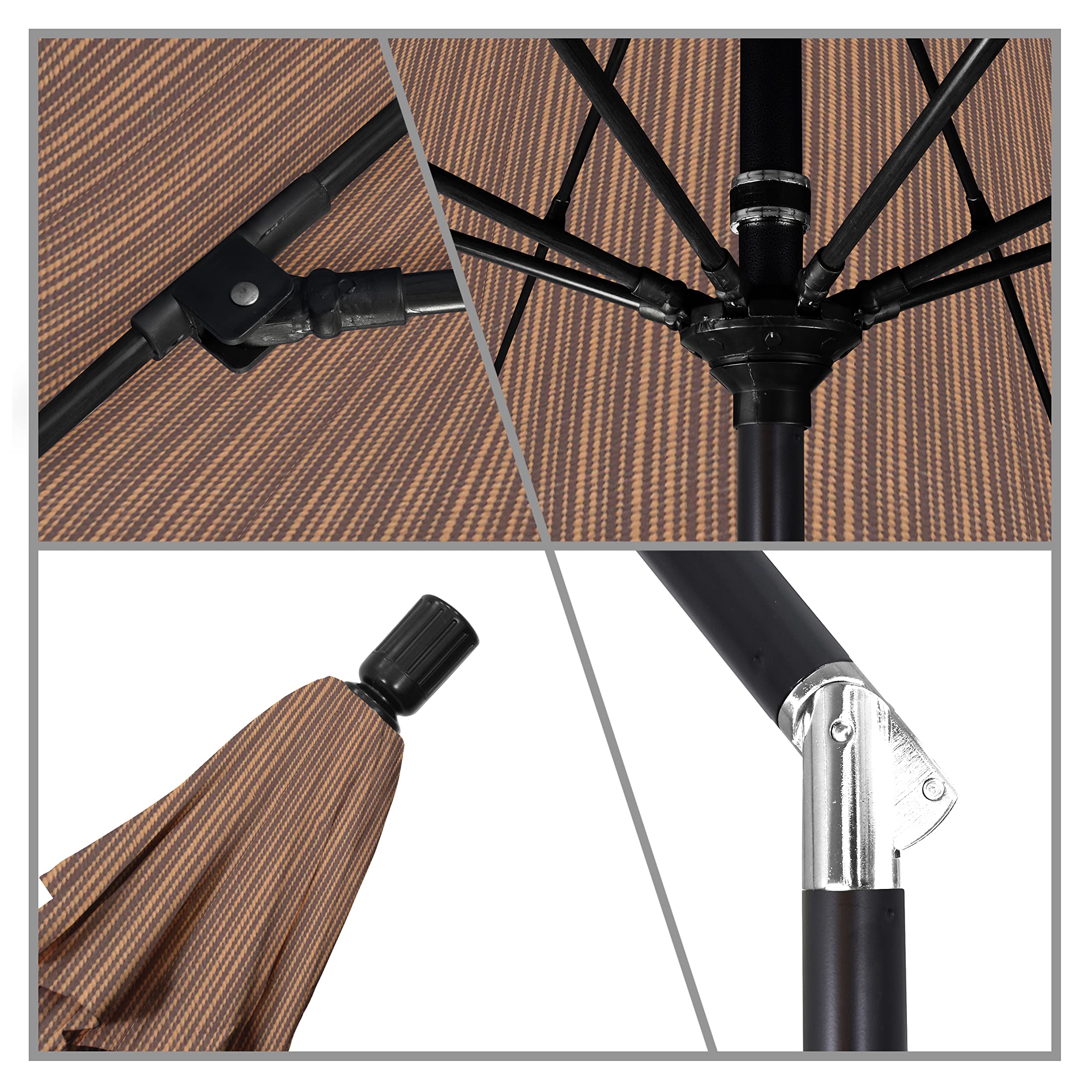 11ft California Patio Umbrella - Sequoia for Terrace & Outdoor Dining