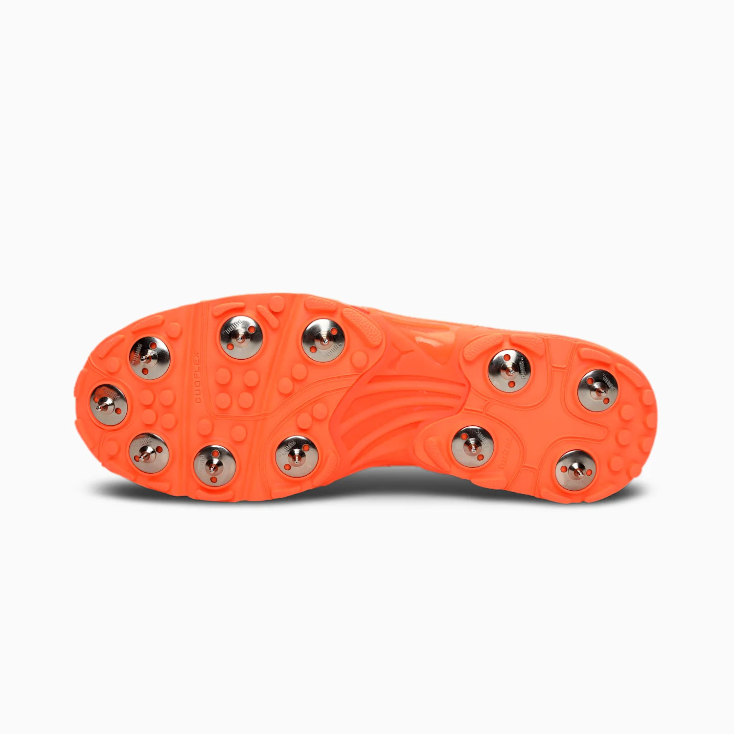 Puma Spike 22.2 Cricket Shoes - Neon Citrus & Bluemazing White Metal Spikes for Men | Lightweight Performance Footwear for Professional Cricket Matches & Training