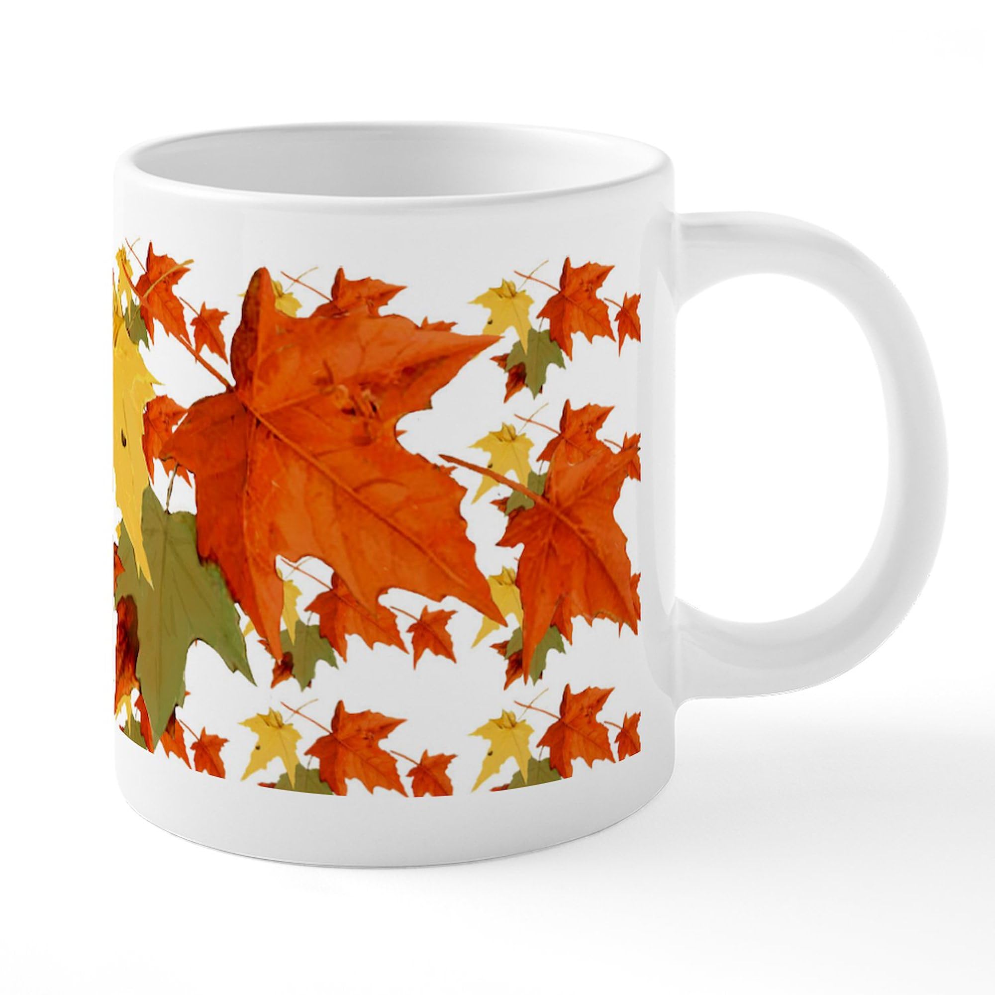 Autumn Colors Ceramic Coffee Mug 20 oz - Large Insulated Mega Mug for Hot & Cold Drinks - Perfect for Fall Mornings, Office Use & Gift Giving