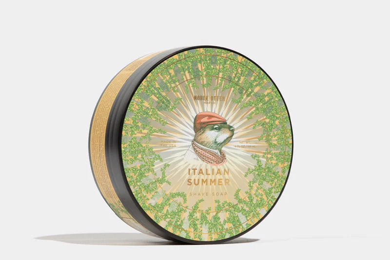 Noble Otter Italian Summer Shave Soap - Premium Men's Grooming for Smooth Shaving | Perfect for Daily Shaving Routine & Gift for Men