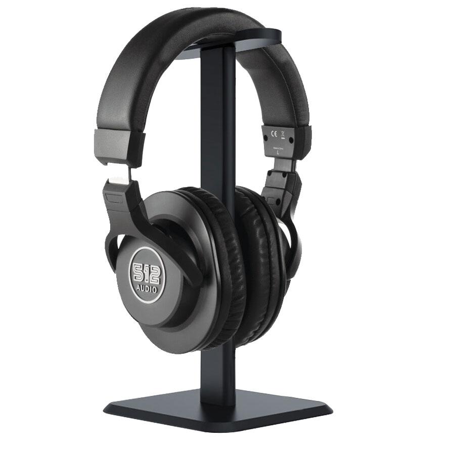 Professional 512 Over-Ear Studio Monitor Headphones for Recording & Mixing - Premium Bundle with Carrying Case & Headphone Stand - Perfect for Home Studios, Podcasting & Music Production