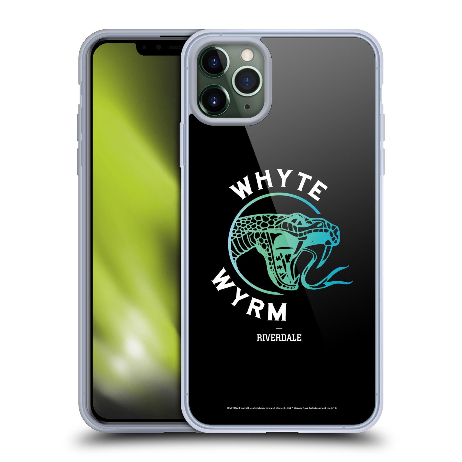 Officially Licensed Riverdale Whyte Wyrm Graphic Art Soft Gel Case for Apple iPhone 11 Pro Max - Durable Protective Cover for Everyday Use, School, Work & Travel