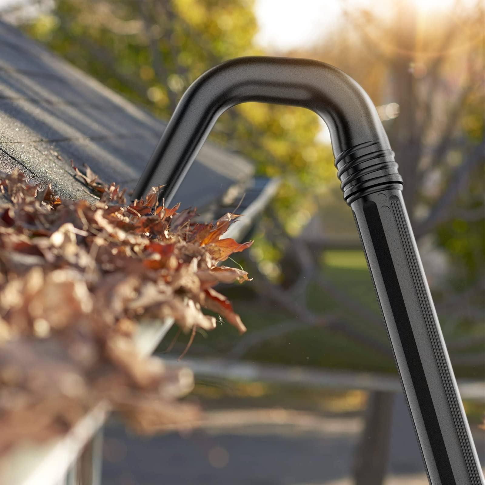 Sealegend Universal Gutter Cleaning Tool Kit - 11ft Black Leaf Blower Attachment for Ground-Level Gutter Cleaning | Perfect for Home Roof Maintenance & Fall Leaf Removal