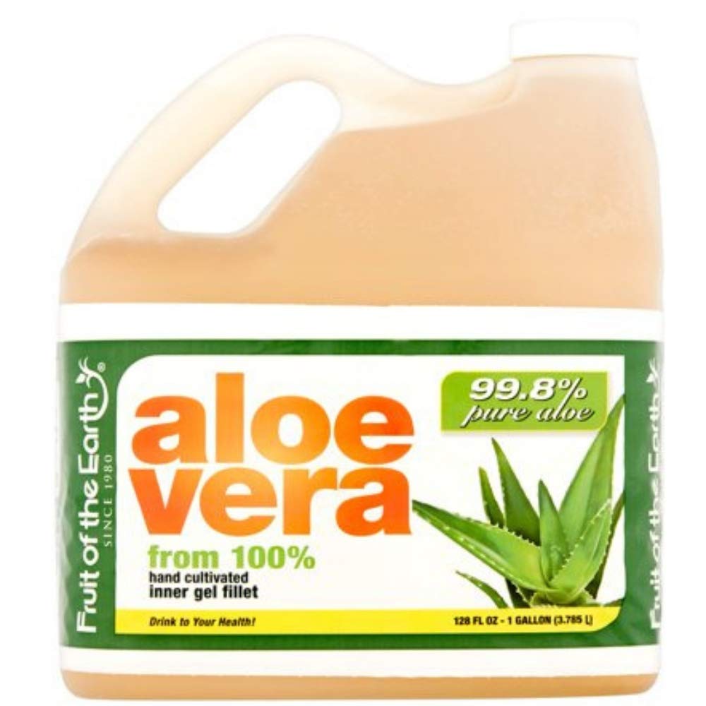 Fruit of the Earth Aloe Vera Gel - 128 Fl Oz (3 Gallon) Pure Aloe Vera Juice for Skin Care, Sunburn Relief & Hair Hydration | Soothing After Sun Care & Natural Moisturizer