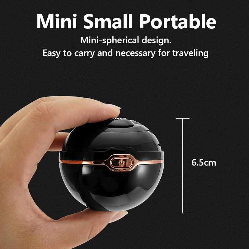 Electric Razor for Men - USB Rechargeable Waterproof Shaver with Spherical Blade for Smooth Shaving & Beard Trimming | Perfect for Travel, Gym & Daily Grooming