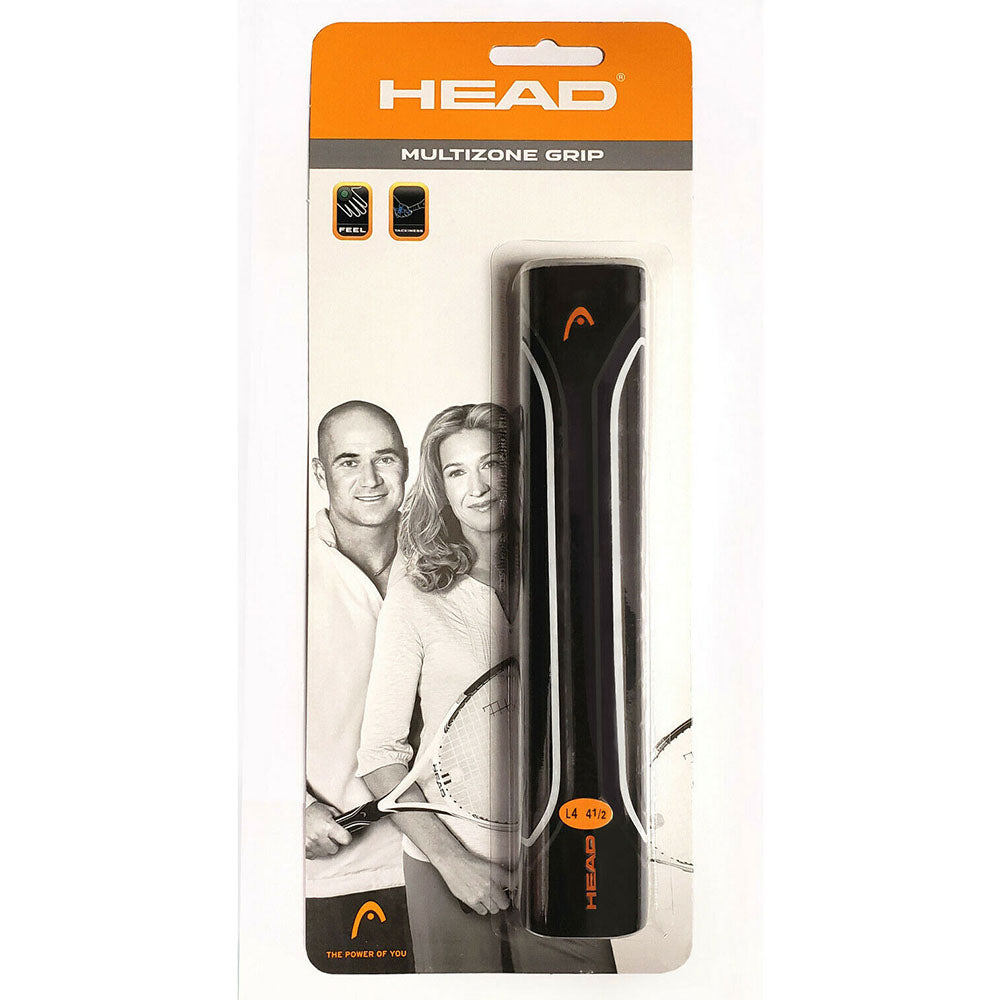 Head Multizone Replacement Tennis Grip - Black/White | Enhanced Comfort & Control for Tennis Rackets | Perfect for Competitive Play & Training