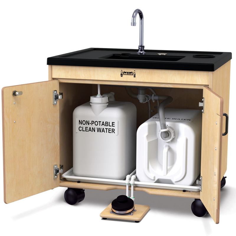 Jonti Craft Clean Hands Helper 1384JC - Kids Hand Washing Station for Classrooms & Daycares - Perfect for Preschool, Kindergarten & Home Use