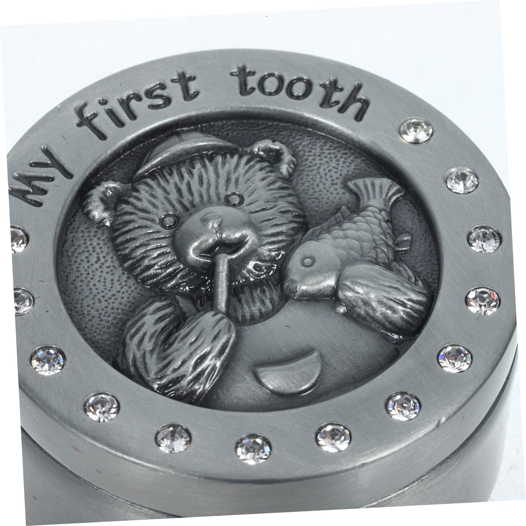 IMIKEYA Metal Tooth Storage Box - Small Tooth Organizer Container with Box Teeth for Dental Appliances, Jewelry & Small Items - Perfect for Travel, Home & Office Use