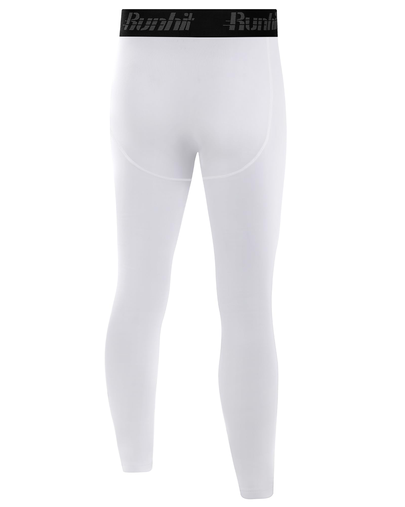 Runhit Boys Fleece-Lined Compression Leggings - Thermal Base Layer Pants for Kids & Youth, Cold Weather Sports Tights for Running, Soccer, Skiing & Outdoor Winter Activities