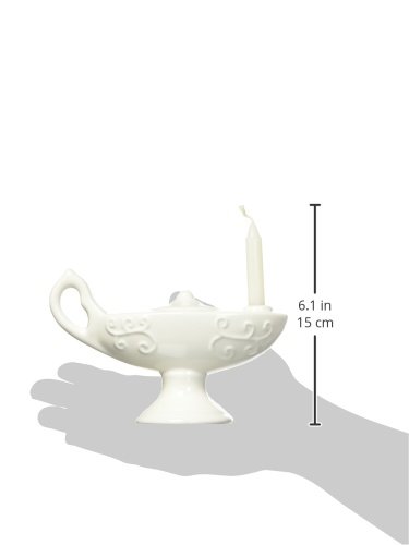 Prestige Medical Large Ceramic Florence Nightingale Graduation Lamp with Wax Candle - Off-White | Nursing School Gift, Medical Graduation Decor, Nightingale Tribute Ceremony