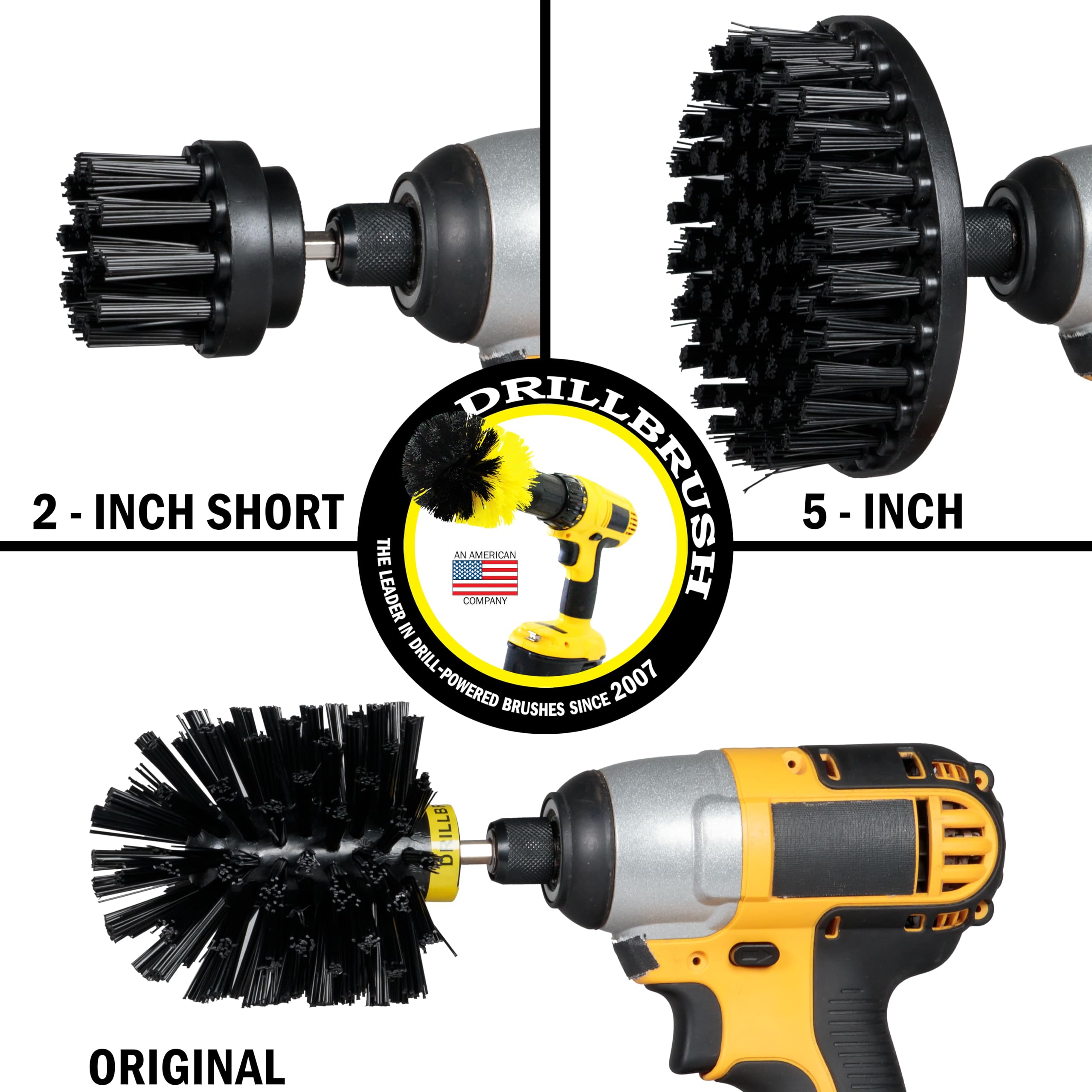 **Industrial Electric Spin Scrubber - Heavy-Duty Cleaning Brush for Grills, Griddles & Concrete - No Wire Nylon Bristles for Oil, Rust & Paint Removal - Perfect for BBQ, Kitchen & Outdoor Cleaning**