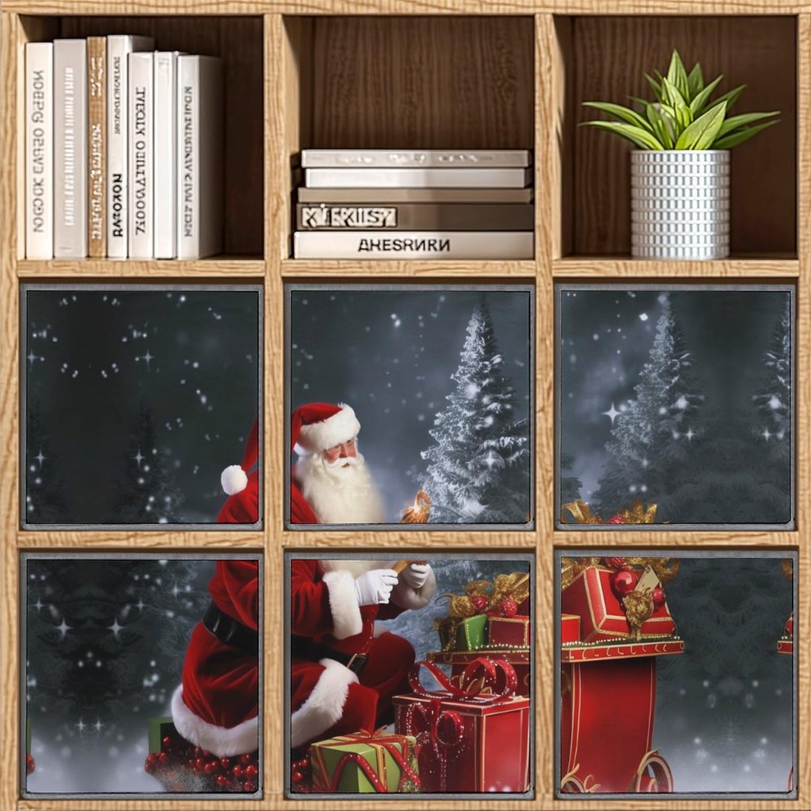 6-Pack Collapsible Santa's Gift Storage Bins with Handles - Large Closet Organizer for Christmas Decor, Clothing & Home Organization | Perfect for Holiday Storage, Bedroom & Closet Organization