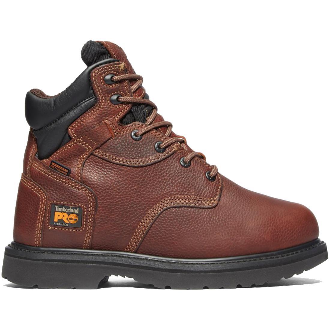 Flexshield Img 6 Inch Steel Toe Work Boots for Men - Brown Safety Shoes for Construction, Warehouse & Outdoor Work
