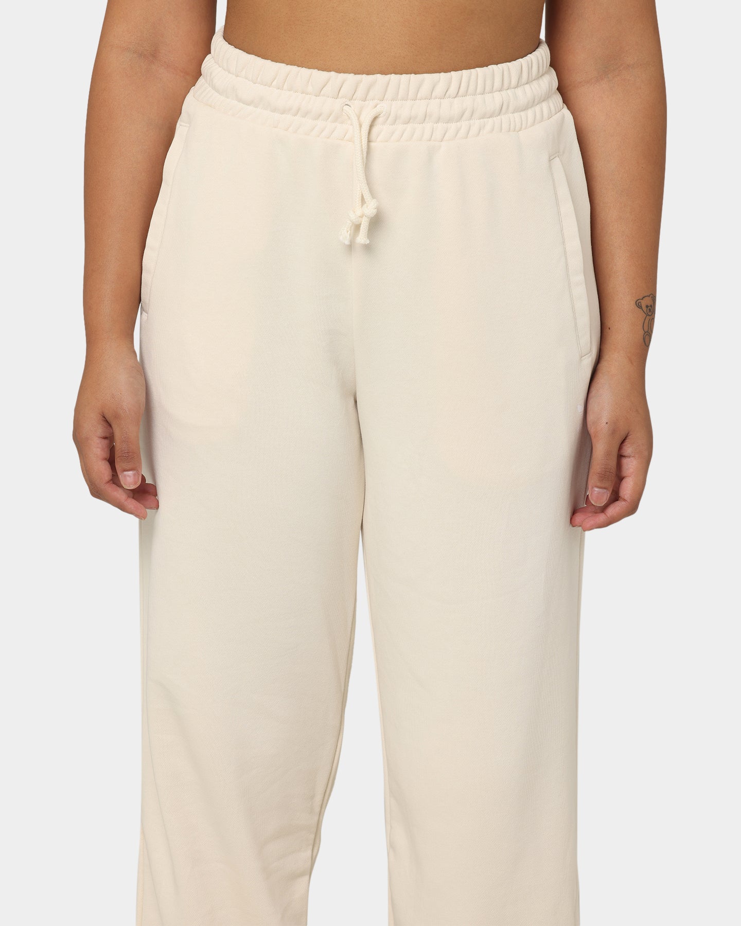 Adidas Women's Wonder White Sweatpants - Soft & Comfortable Fleece Joggers for Workout, Lounge & Casual Wear
