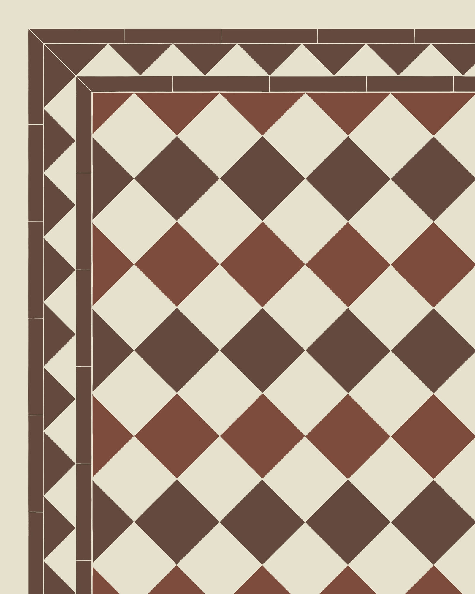 Klinker Birmingham 15 x 15 cm Floor Tile - Red/Chocolate Brown - Winckelmans Granite Klinker for Kitchen Backsplash & Outdoor Patio