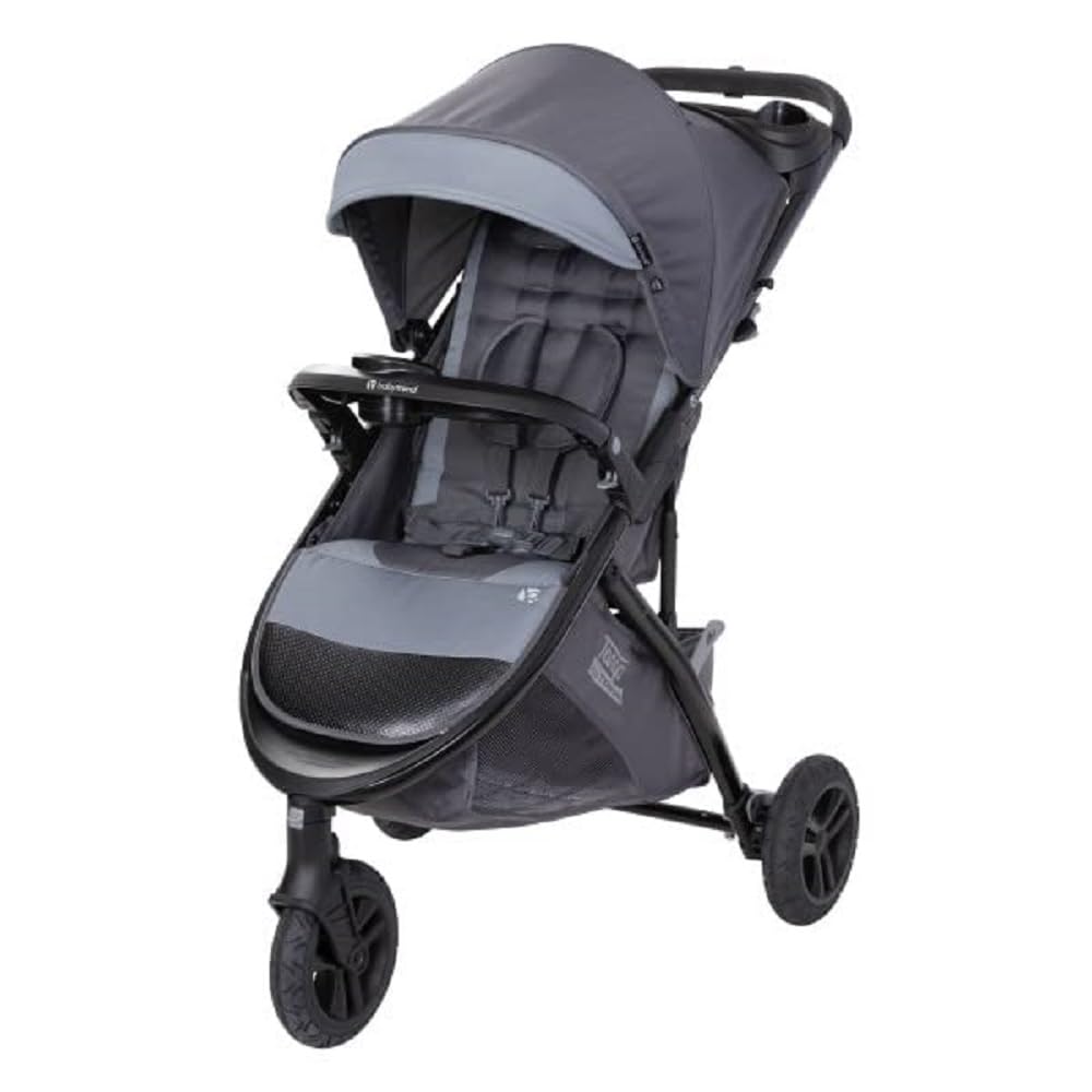 Baby Trend Tango 3 All-Terrain Stroller - Ultra Grey | Lightweight Travel Stroller for Infants & Toddlers | Perfect for City Walks, Shopping & Outdoor Adventures