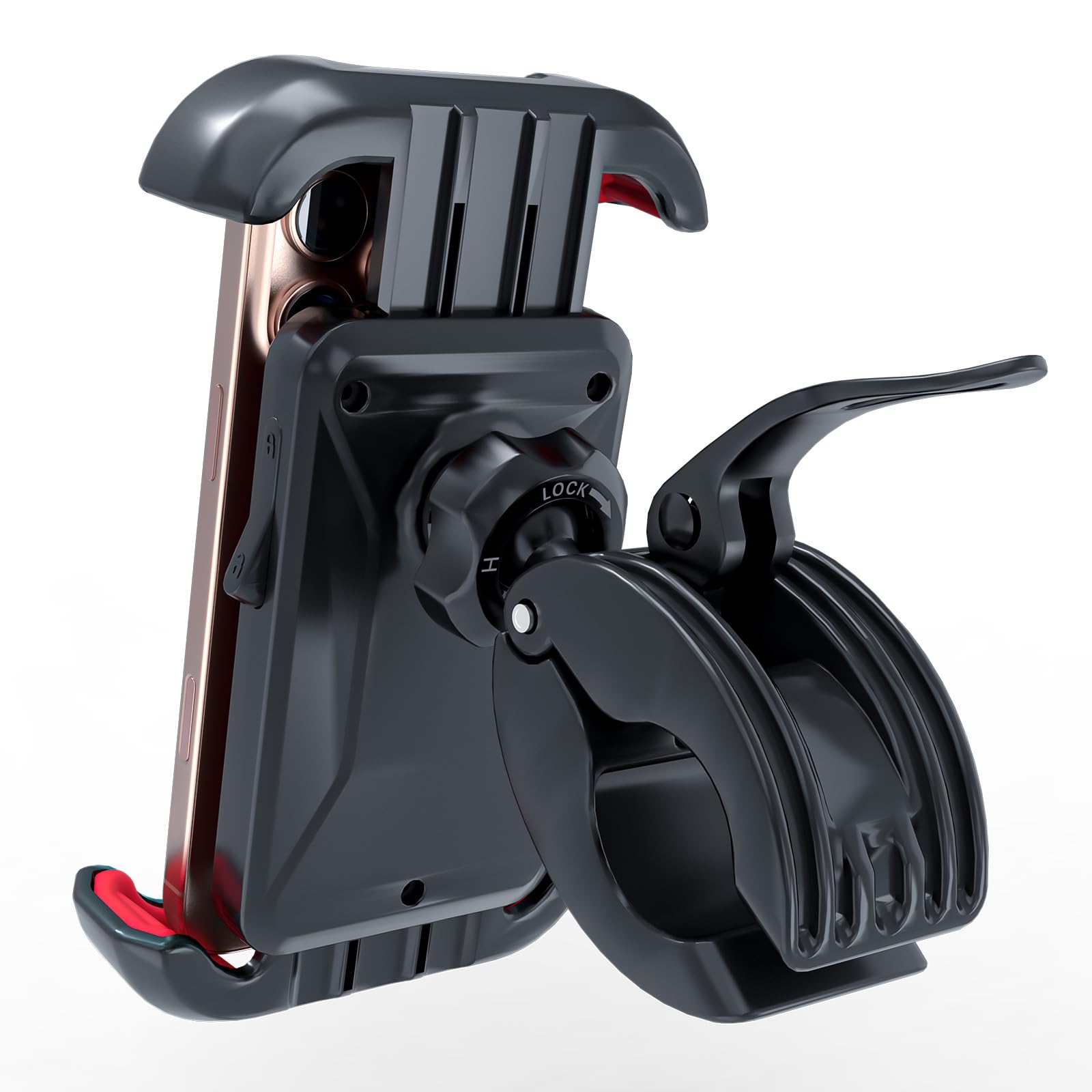 Universal Bike Phone Holder - Waterproof Motorcycle & Bicycle Phone Mount for iPhone & Android (4.7