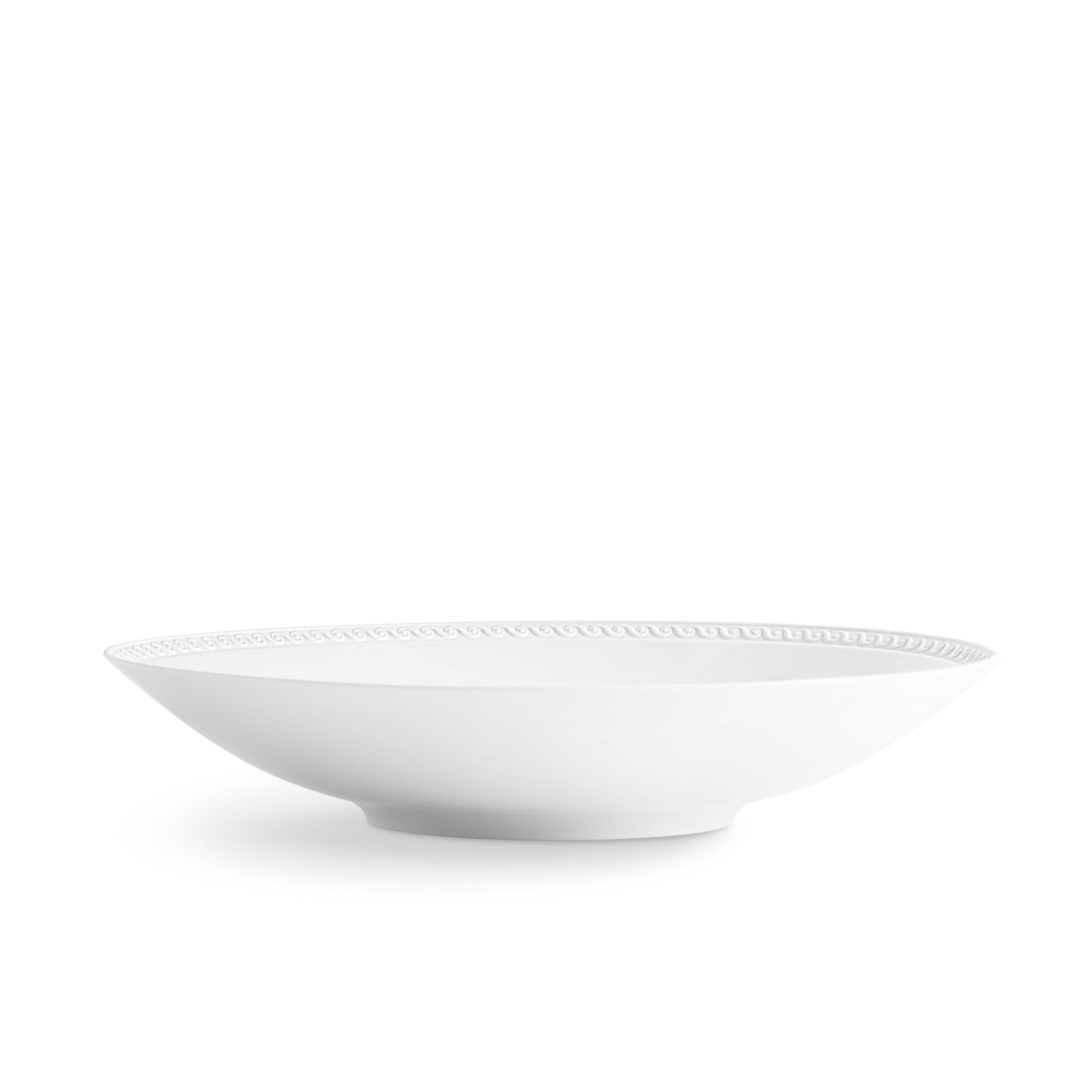 Premium Neptune Coupe Bowl - Large White Ceramic Serving Bowl for Salads, Pasta & Desserts | Elegant Dining & Entertaining