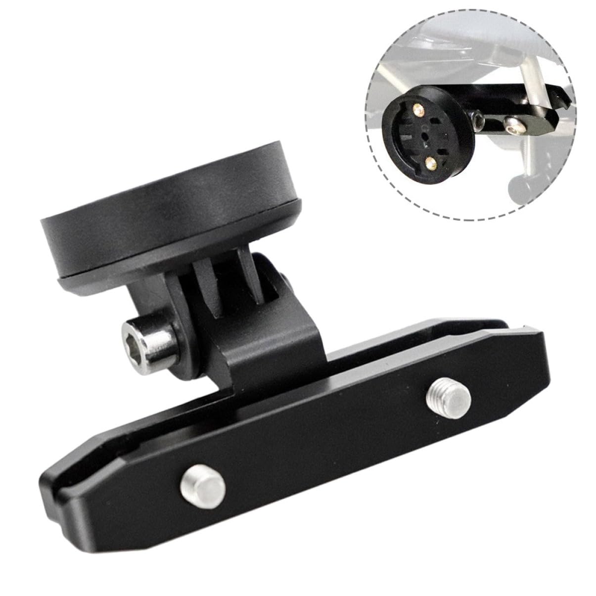 MUSISALY Bike Camera Mount Stand - Adjustable Bicycle Saddle Holder for Action Cameras (GoPro, DJI, Insta360) - Durable Plastic Bike Accessories for Cycling, Commuting & Outdoor Adventures