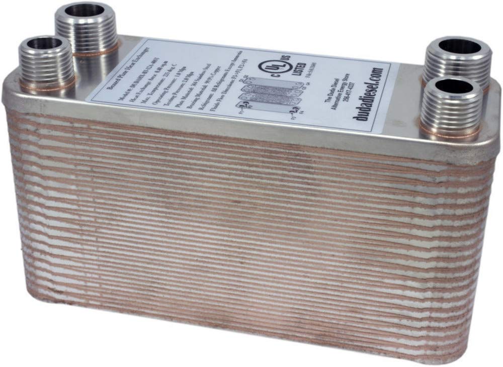 Duda Energy HX1240 40 Plate Stainless Steel Heat Exchanger - 3/4