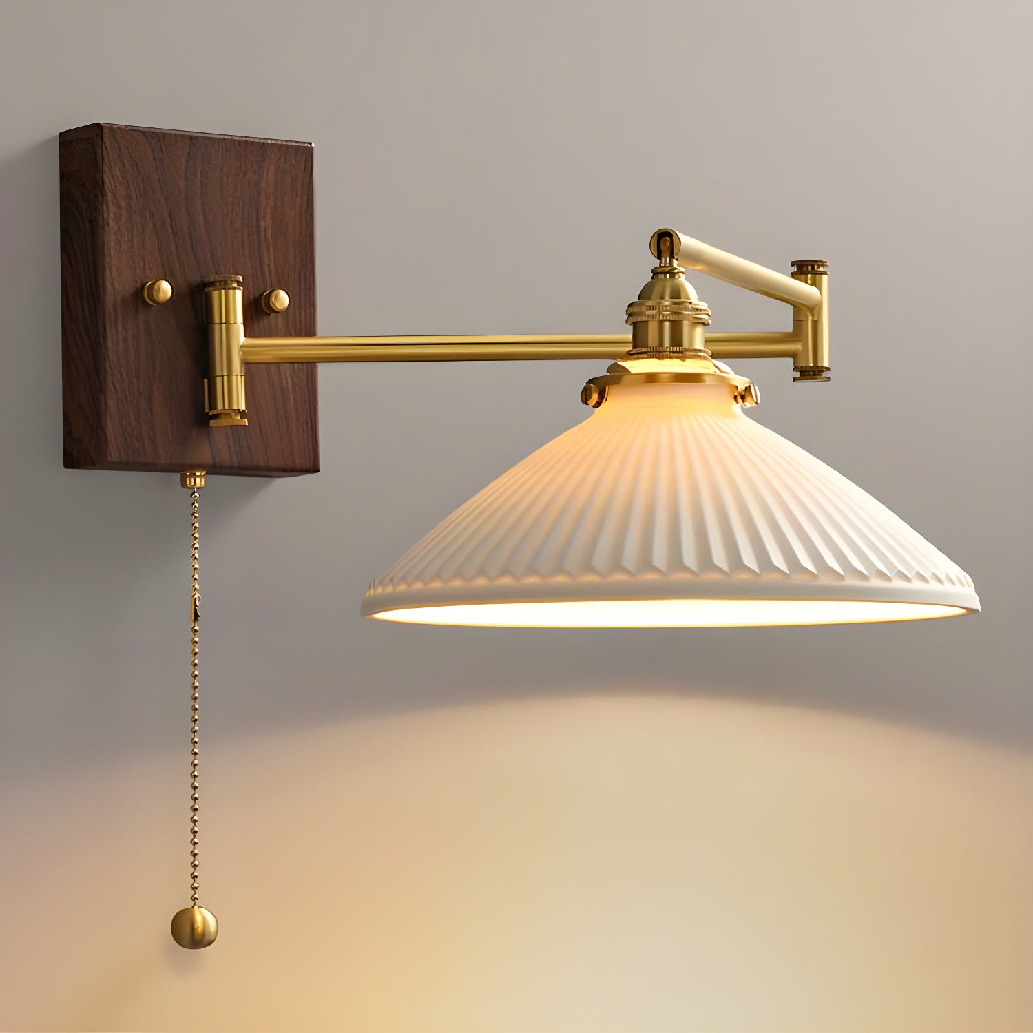 Modern Ceramic Geometric Wall Lamp - Sleek Minimalist Design for Living Room, Bedroom & Office Decor | Energy-Efficient LED Lighting for Ambient & Accent Illumination
