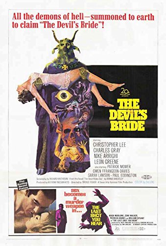 The Devil's Bride Movie Poster (11x17 Inches) - Vintage Horror Film Wall Art for Home Theater, Halloween Decor & Gothic Room Aesthetics