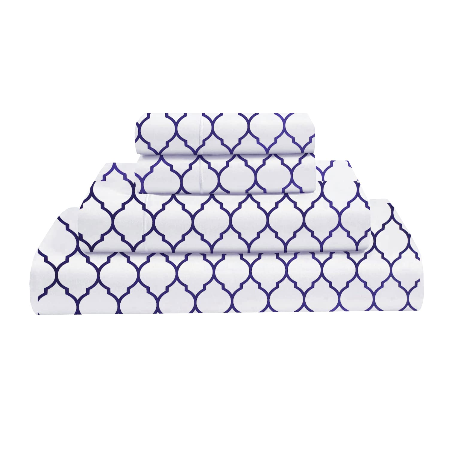 Premium 100% Giza Egyptian Cotton Sheets Set - King Size Luxury Bedding with Deep Pocket (Fits 18