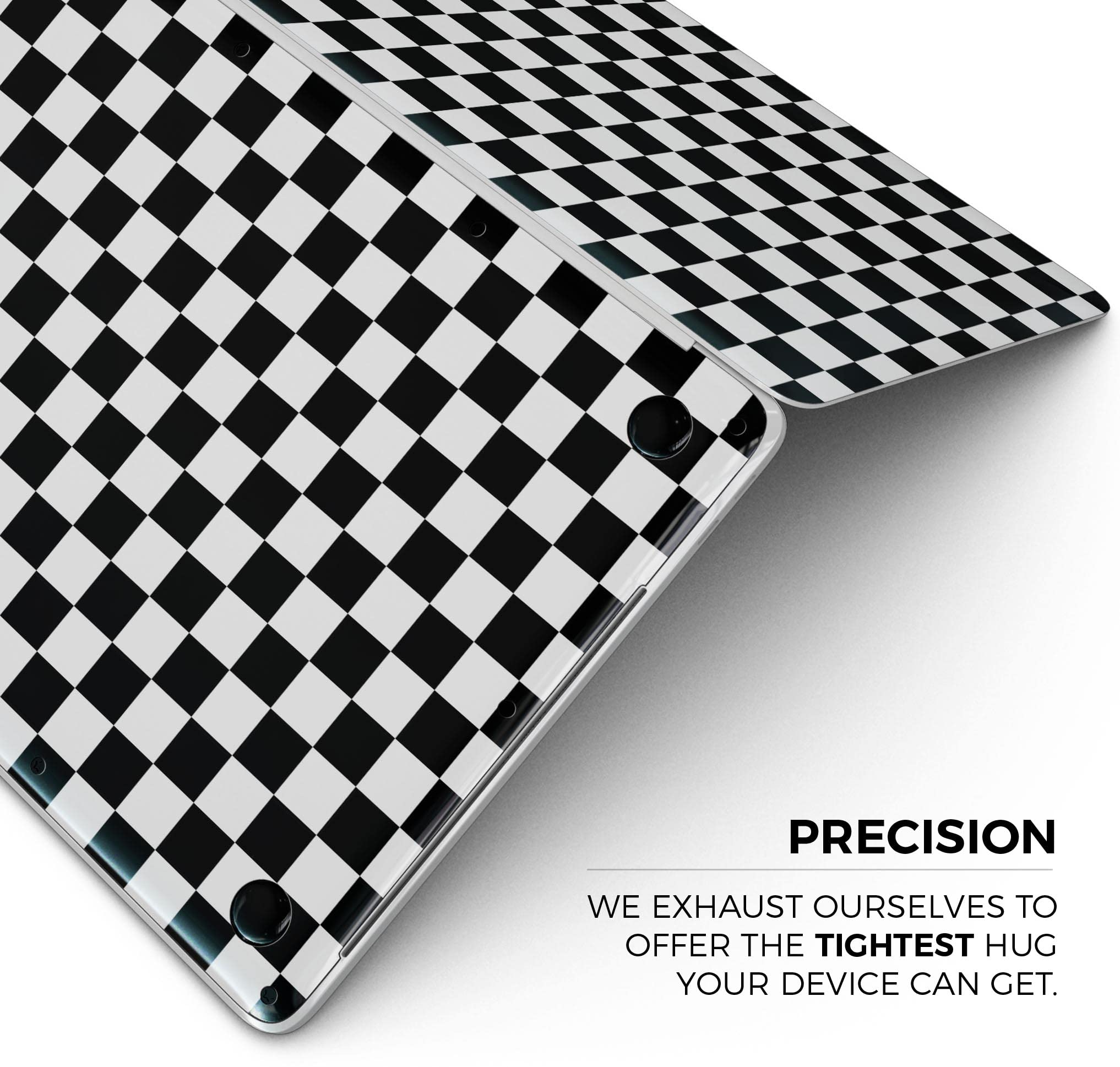 Checkerboard Full-Body Protective Skin Wrap for MacBook Pro 13