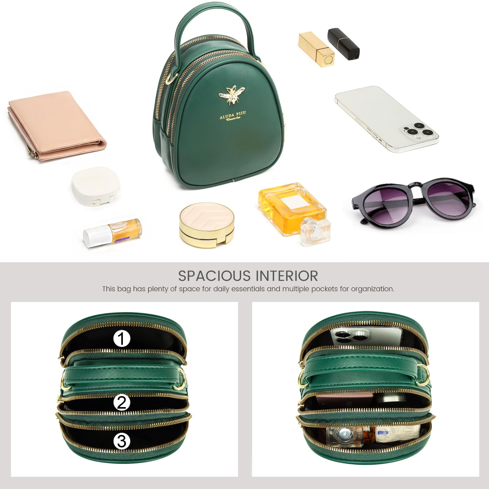 Stylish Women's Small Crossbody Bag - Fashionable Shoulder Purse & Messenger Handbag with Wallet - Perfect for Travel, Shopping, and Everyday Use