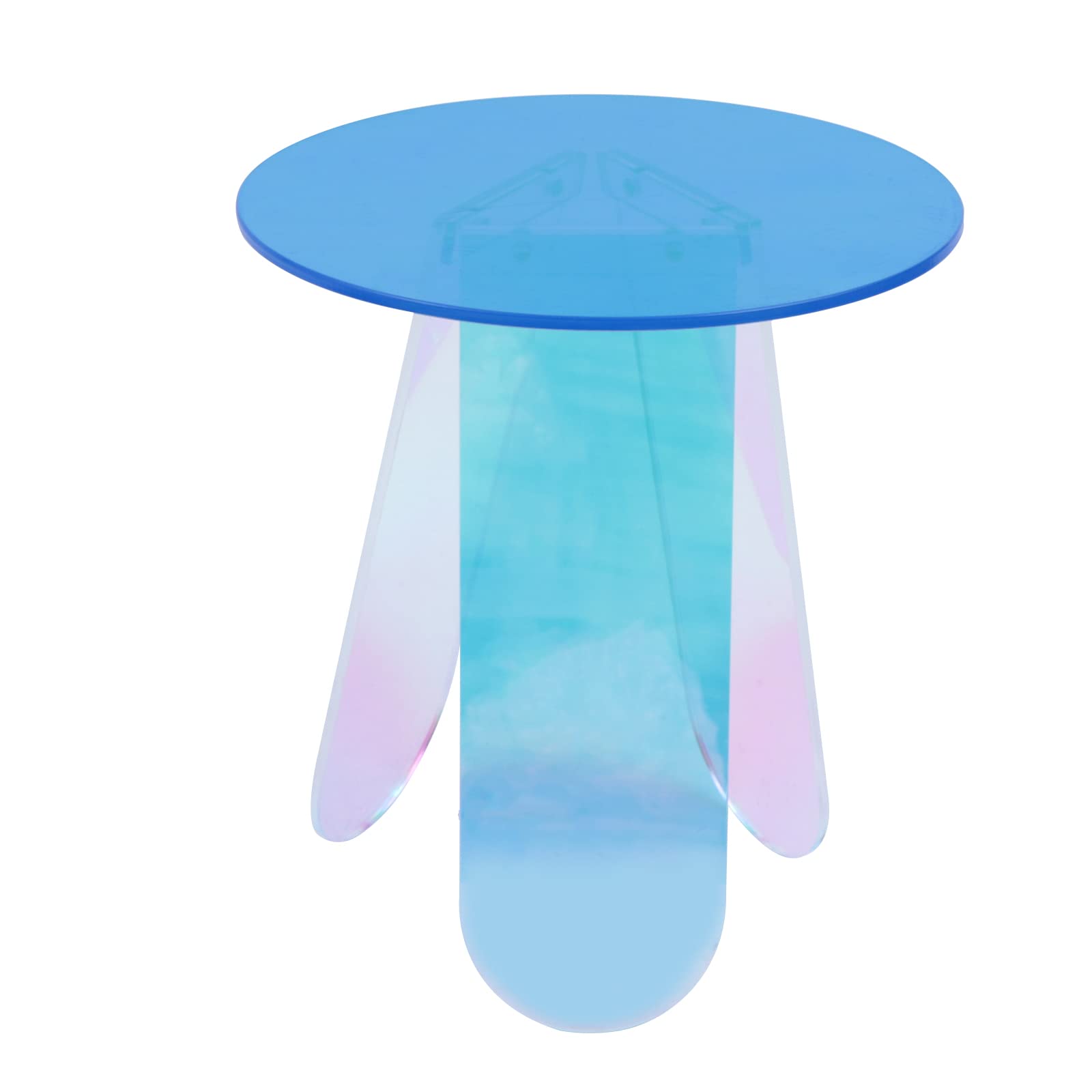 Acrylic Rainbow Side Table - 17.7