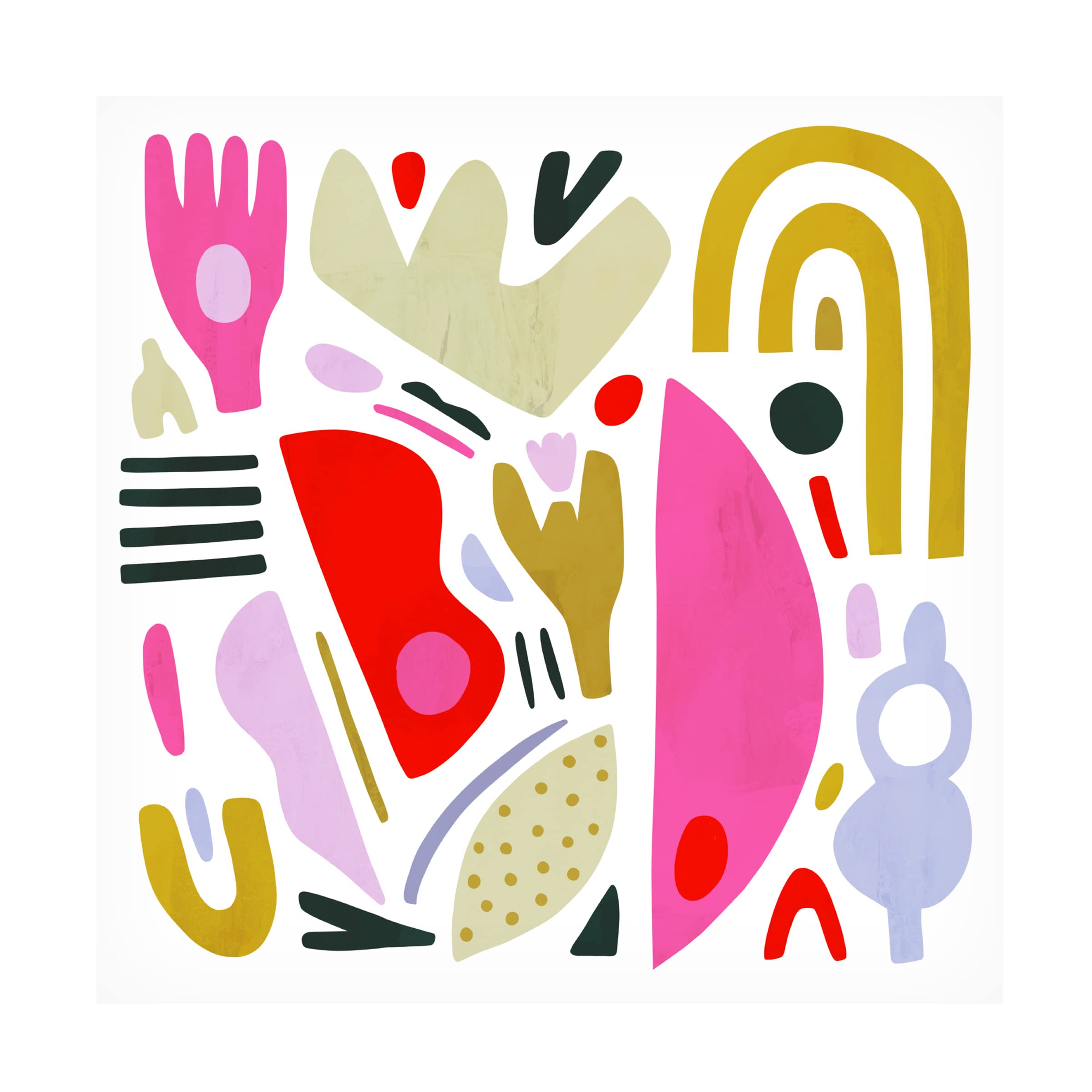 Victoria Borges 'A la Carte I' Canvas Wall Art Print - Modern Home Decor for Living Room, Bedroom & Office - Trademark Fine Art Collection