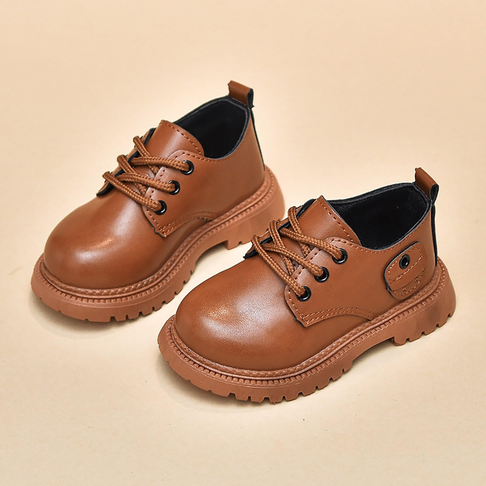 Boys Dress Shoes for Toddler - Leather Oxford Lace Up for School & Wedding