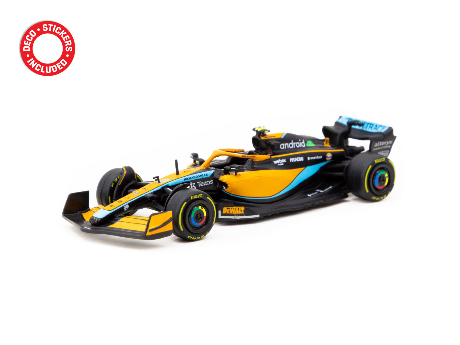 1/64 Scale McLaren MCL36 Lando Norris Emilia Romagna Grand Prix 2022 Diecast Model Car by Tarmac Works & iXO Models - Collectible Racing Car for Display & Gifts