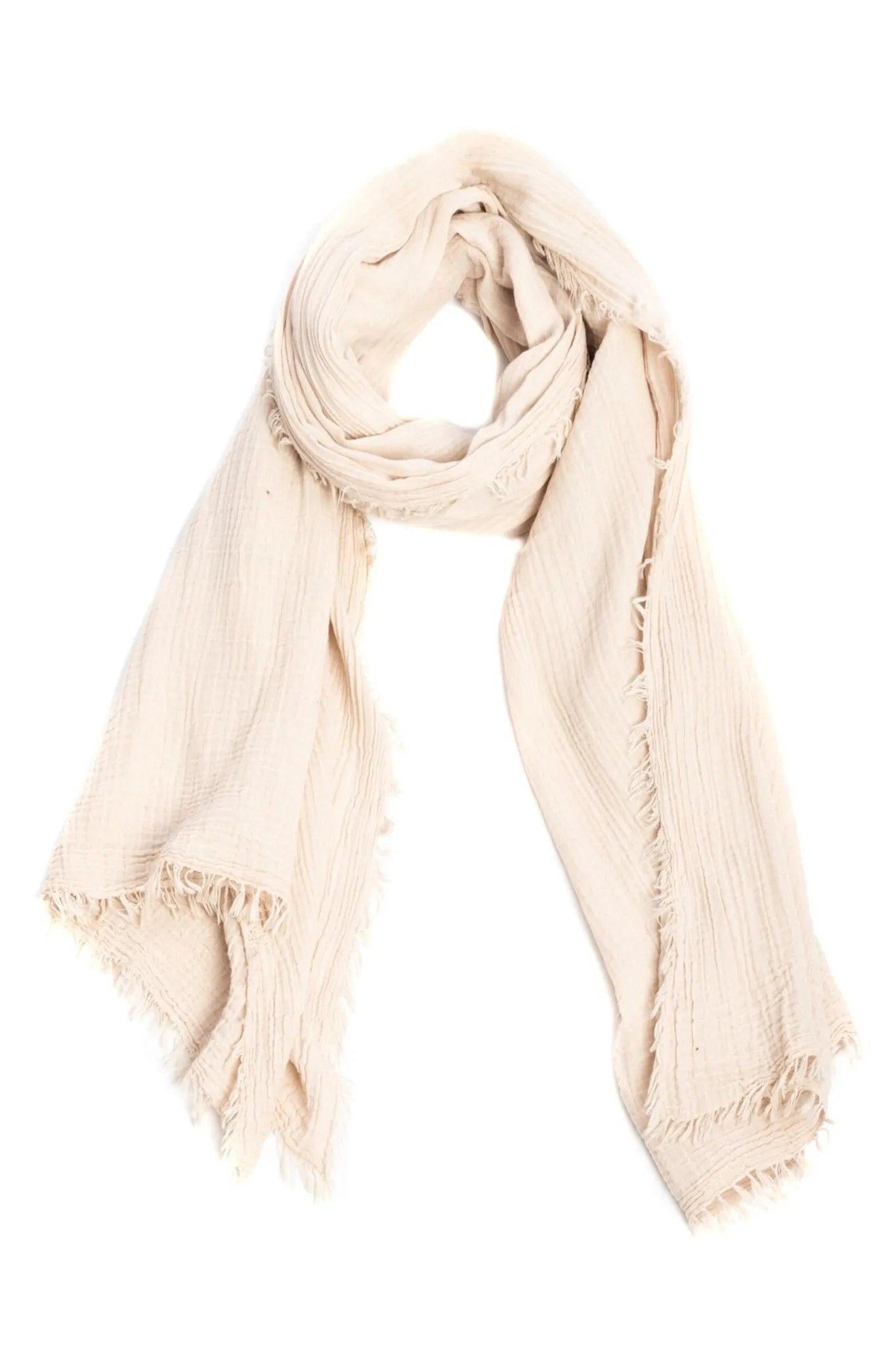 Premium Solid Cotton Fringed Scarf - Soft & Lightweight Winter Shawl for Women - Perfect for Cold Weather, Office Wear & Outdoor Activities