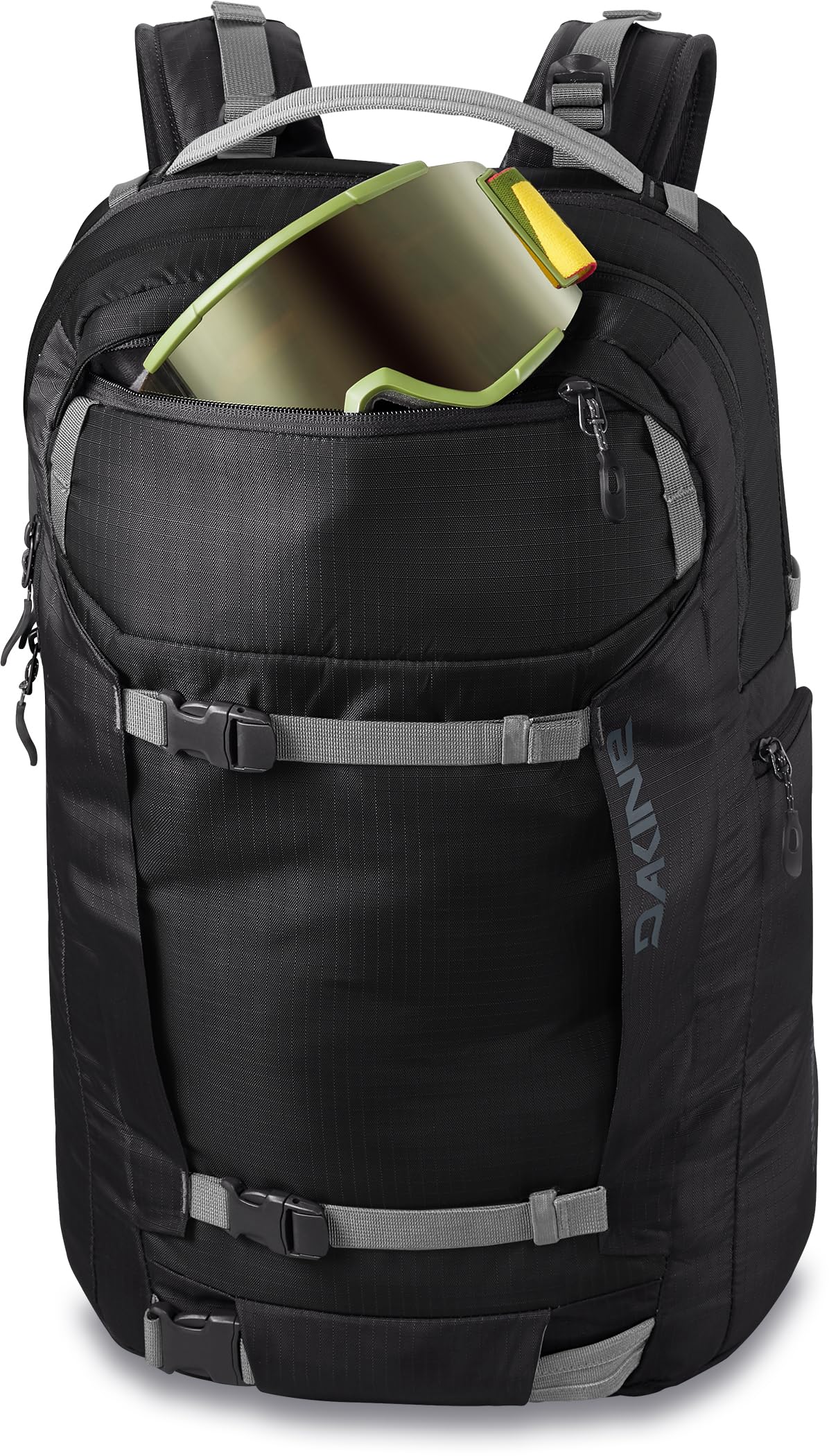 Dakine Mission Pro Backpack 25L - Durable Laptop Backpack for Work & Travel, Water-Resistant Daypack with Padded Shoulder Straps (Black, One Size) - Perfect for Commuting, Hiking & College Students