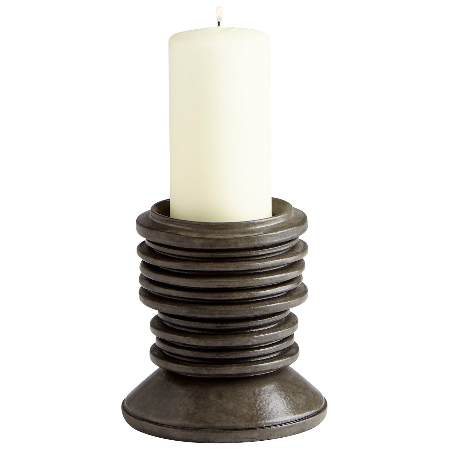 Cyan Design 11020 Provo Small Black Candle Holder - Elegant Home Decor for Dining Table, Wedding Centerpiece & Romantic Ambiance