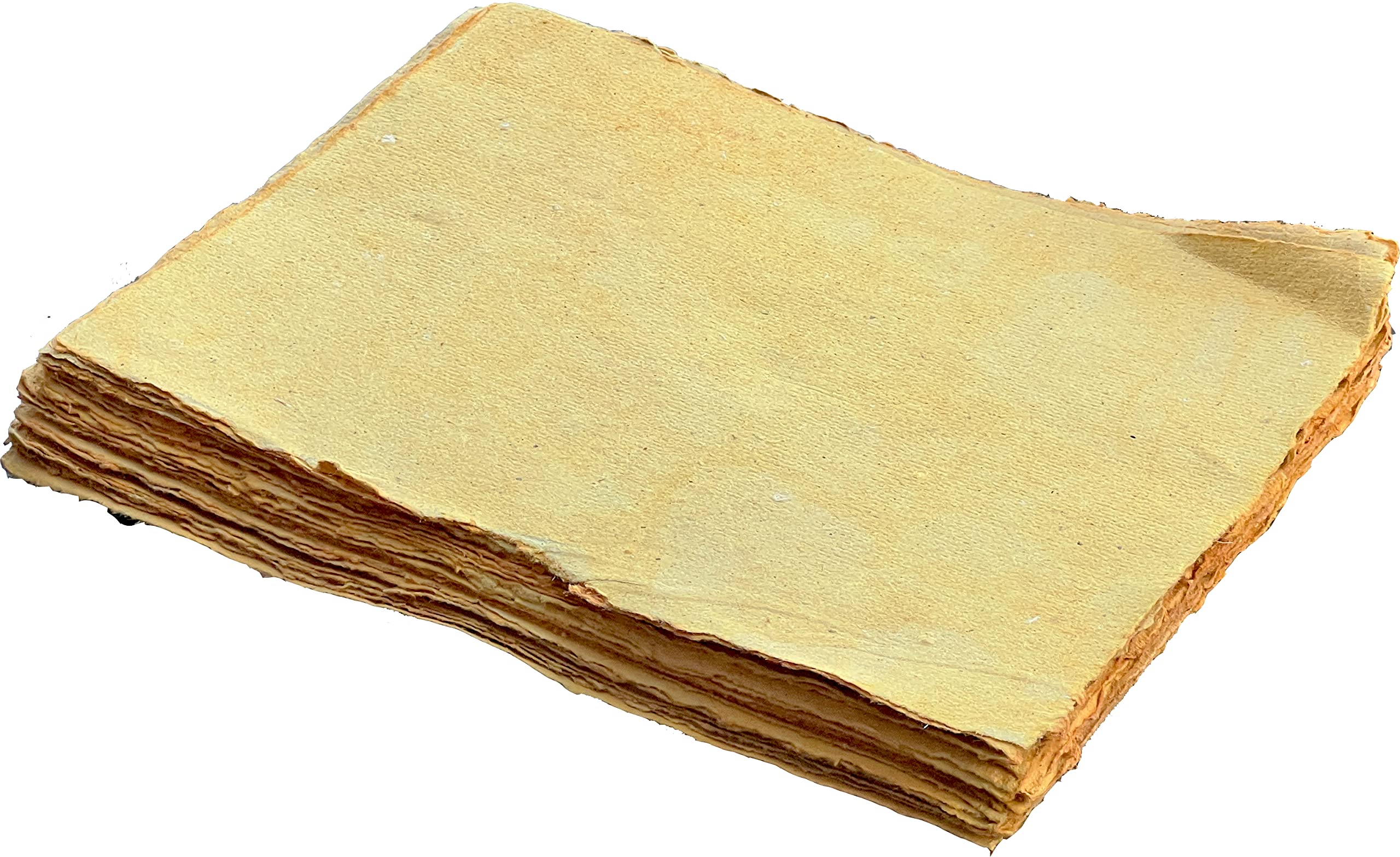 Premium 150 GSM Watercolor Paper for Artists - Handmade Cotton Deckled Edge Mixed Media Paper (9.7