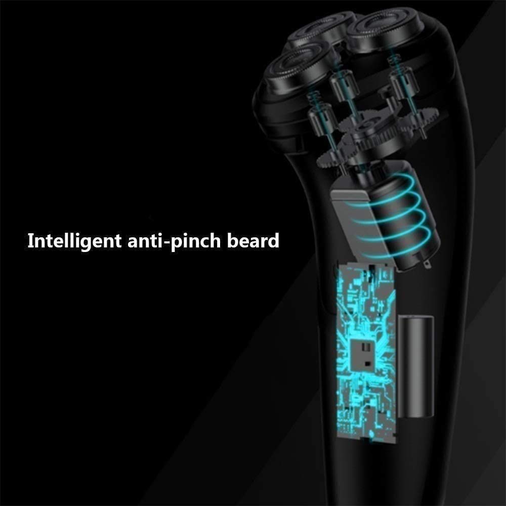 Best Electric Razor for Men - Rotary Shaver with Pop-Up Beard Trimmer, Rechargeable Cordless Shaver for Smooth Shaving - Perfect for Travel, Home & Daily Grooming