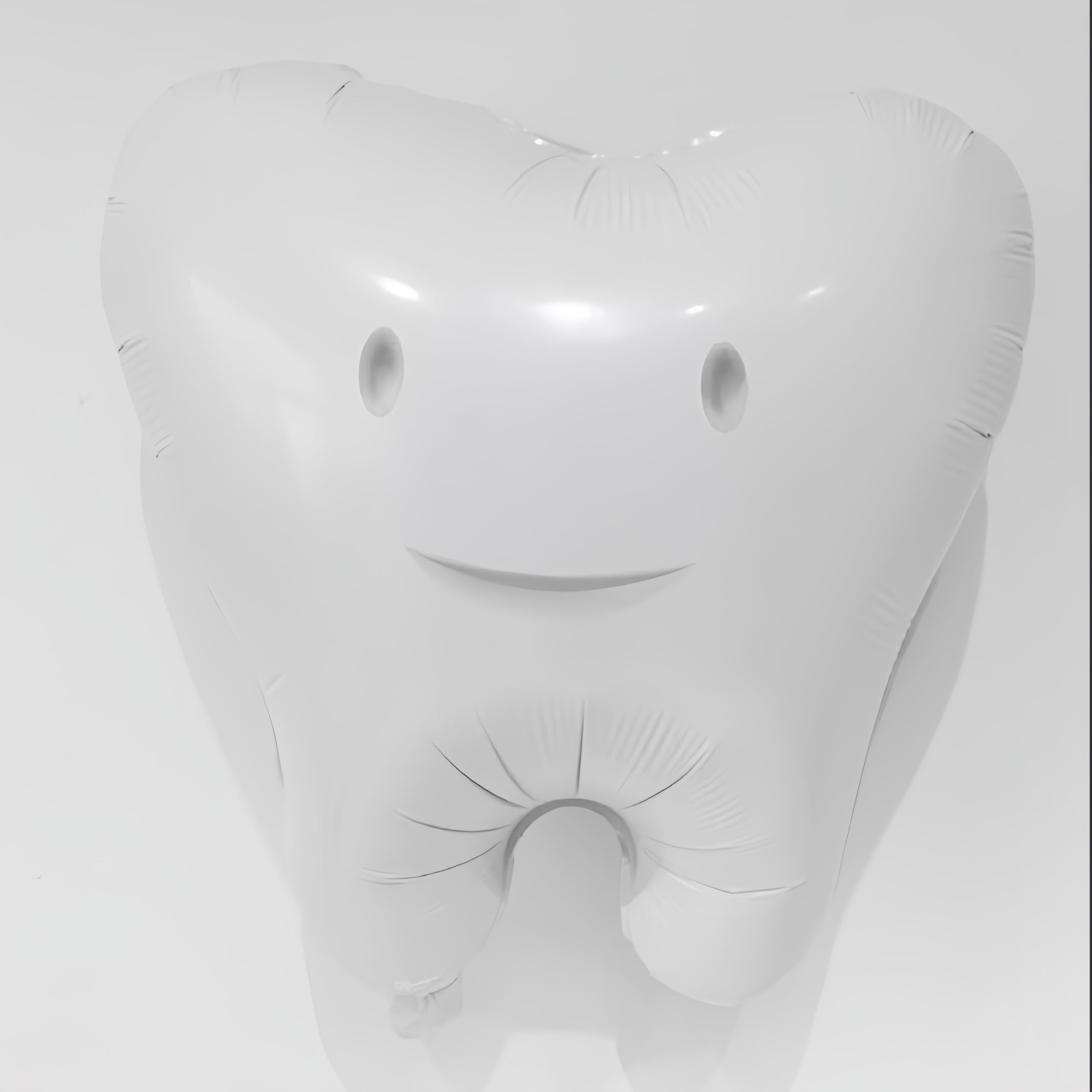 4Pcs White Tooth Balloons - Dentist Dental Graduation Party Decorations, Temporary Teeth Theme Supplies for Dental Clinics & Schools - Perfect for Registered Dental Hygienist Graduation Parties & Dental-Themed Events