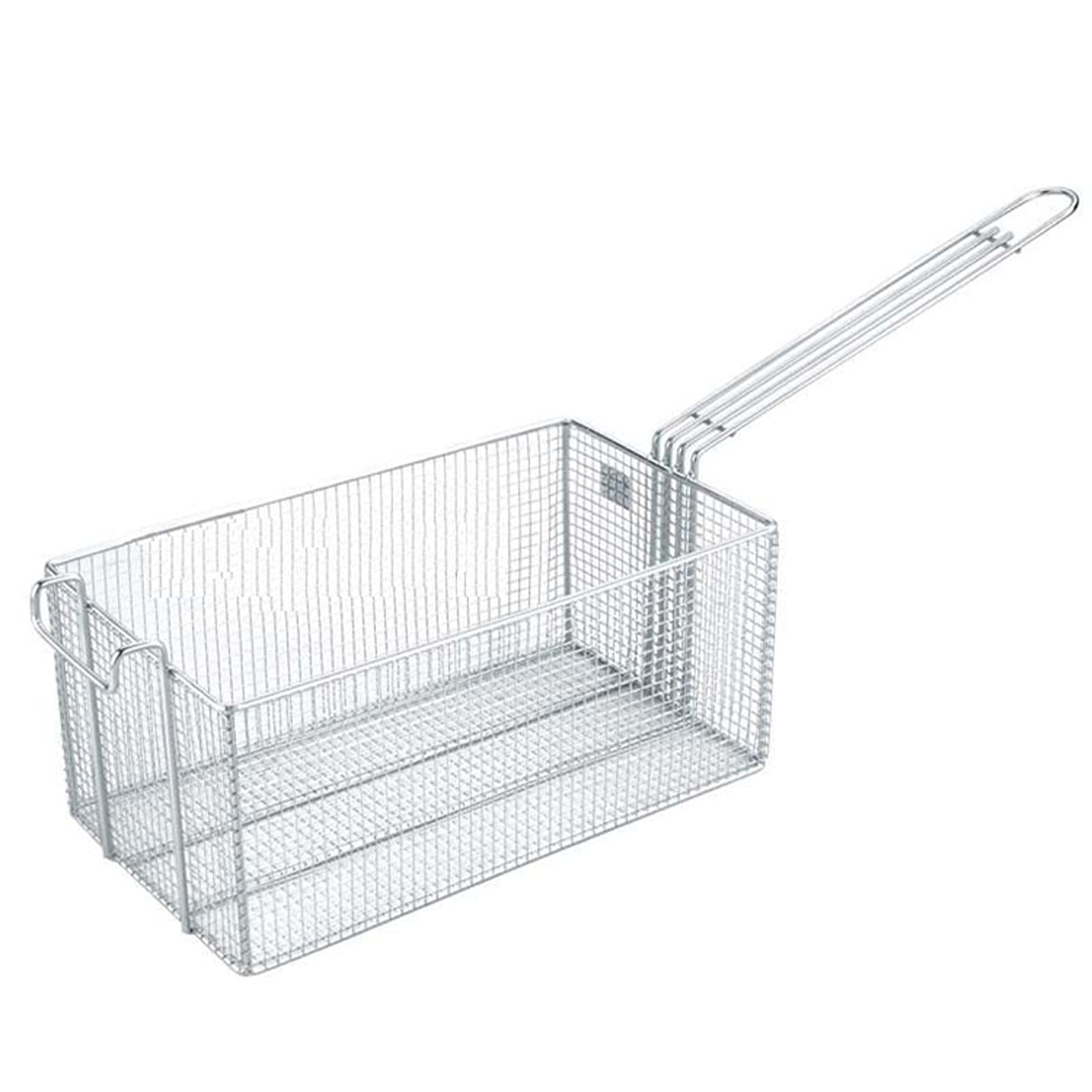 Premium Stainless Steel Rectangular Fry Basket - Thickened & Durable for French Fries, Fried Food - Ideal for Restaurants, Coffee Shops, Snack Bars - Perfect for Frying, Draining & Serving Hot Snacks
