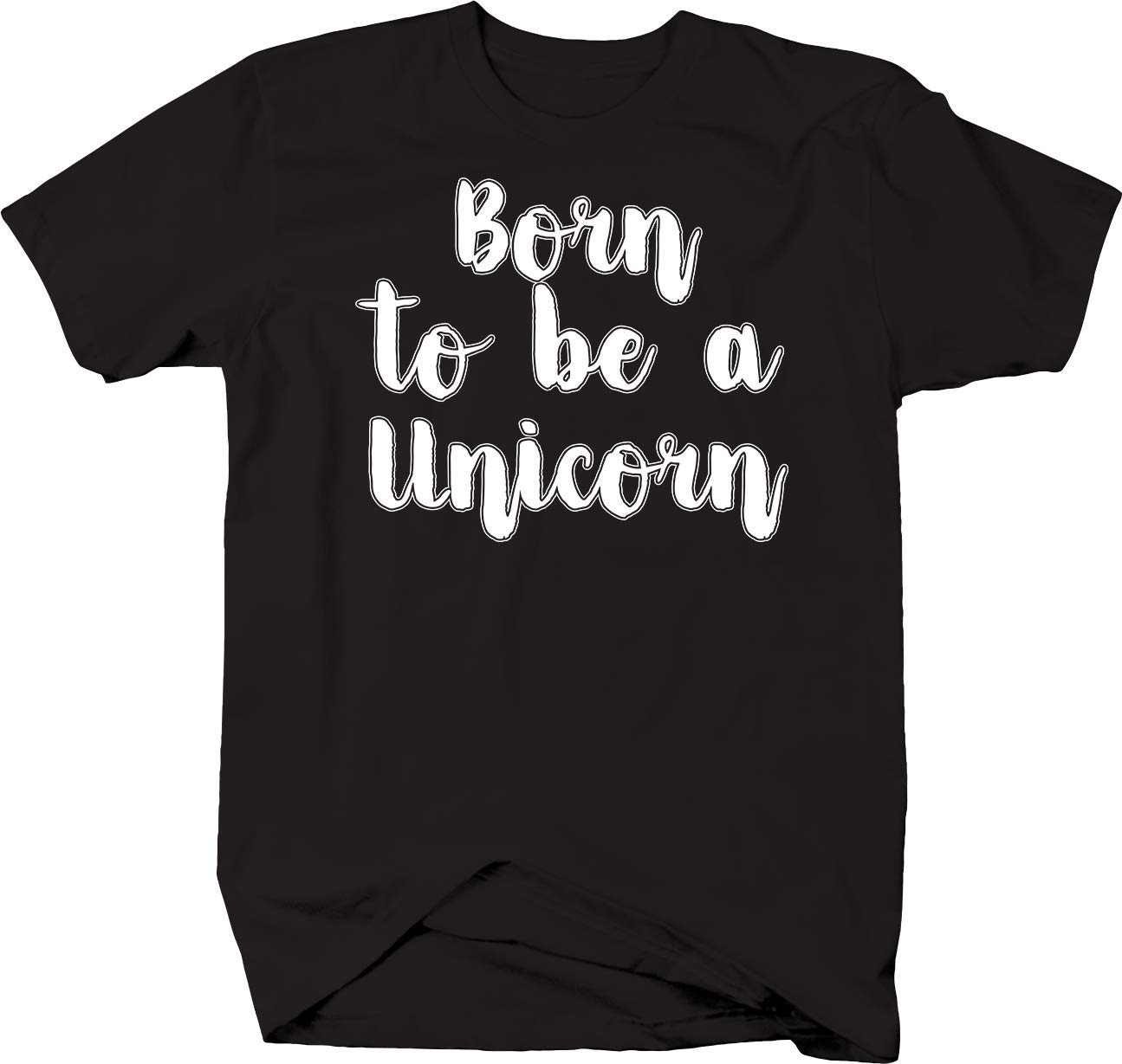 Born to Be a Unicorn T-Shirt - Soft Cotton Graphic Tee for Women & Girls - Perfect for Birthday Parties, Cosplay & Fantasy Lovers